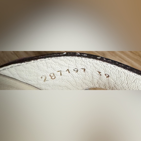 Gucci 1973 Saddle Leather T-strap Wood Platform Clog Sandals White 39 9 - Picture 10 of 11